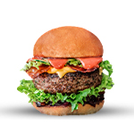 Bbq Glazed Patti, 'nduja Sausage, Onion Rings & Coleslaw Beef Burger 